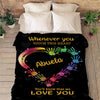 Whenever You Touch This Heart™ Blanket For Nana/Grandma/Mom