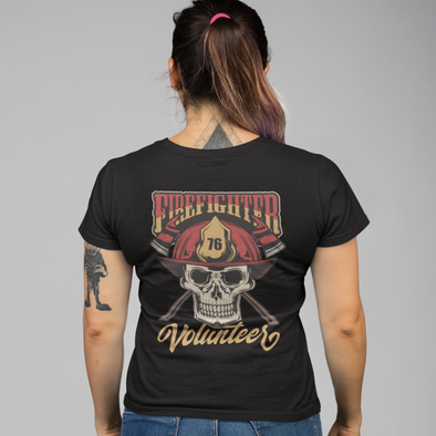 Fire Fighter Skull Unisex T-Shirts