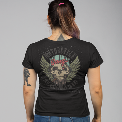 Motocross Skull Biker Unisex T-shirt