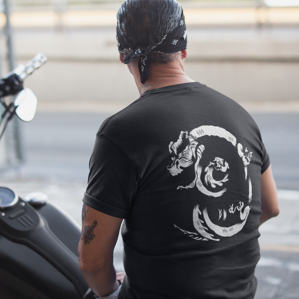 Silhouette Oriental Dragon Unisex T-shirt