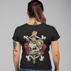 Unisex T-Shirt With Skull Snake Print