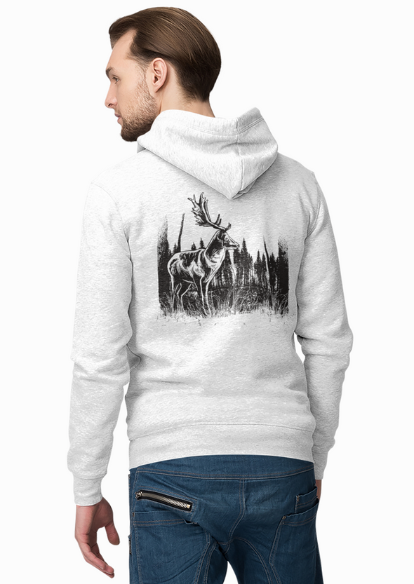 Deer Vintage Printed Unisex Hoodie