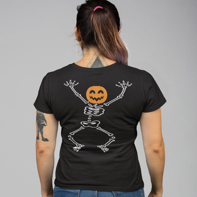Unisex T-shirt With Funny Halloween Skeleton