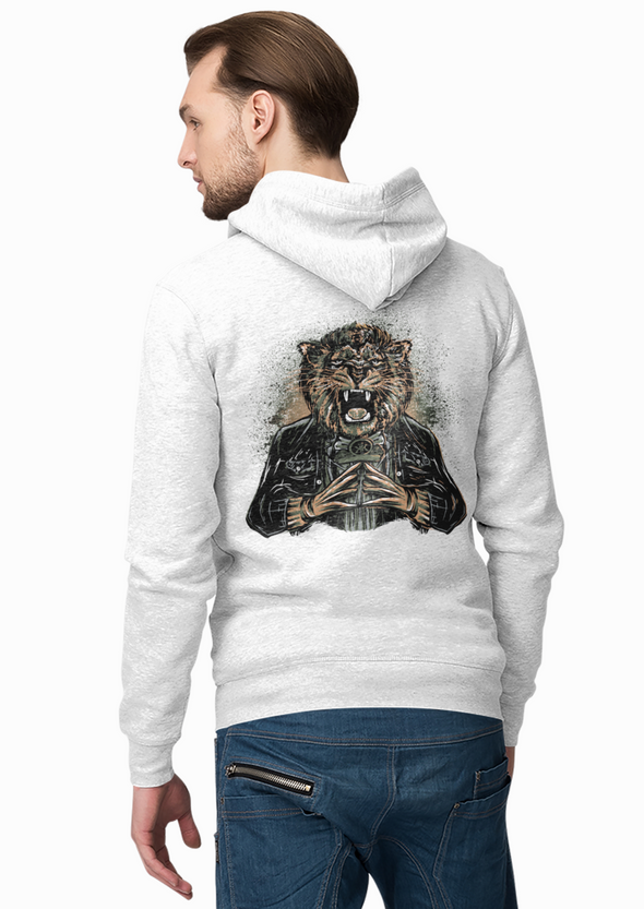 Unisex Lion Claws Printed Hoodie