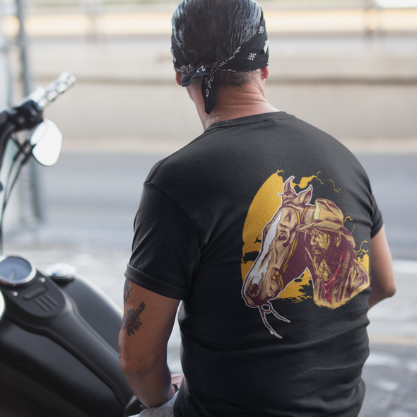 Unisex T-shirt With Horse Print