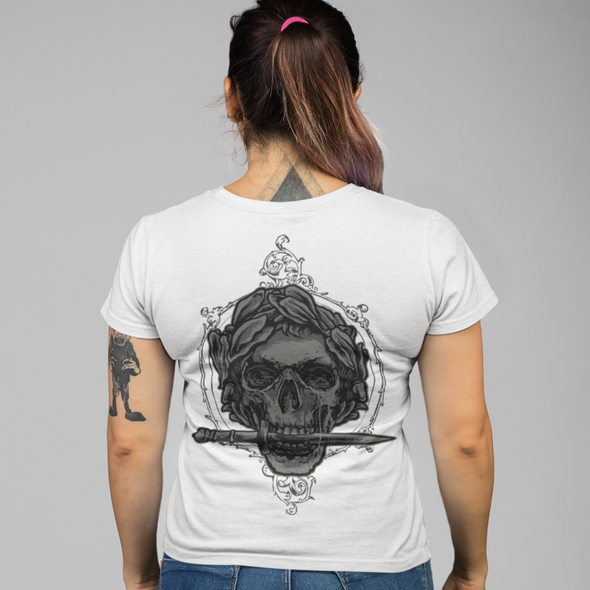 Unisex T-shirt With Caesar Skull Print