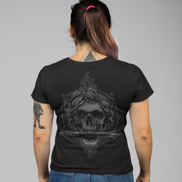 Unisex T-shirt With Caesar Skull Print