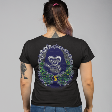 White Gorilla Printed Unisex T-shirt