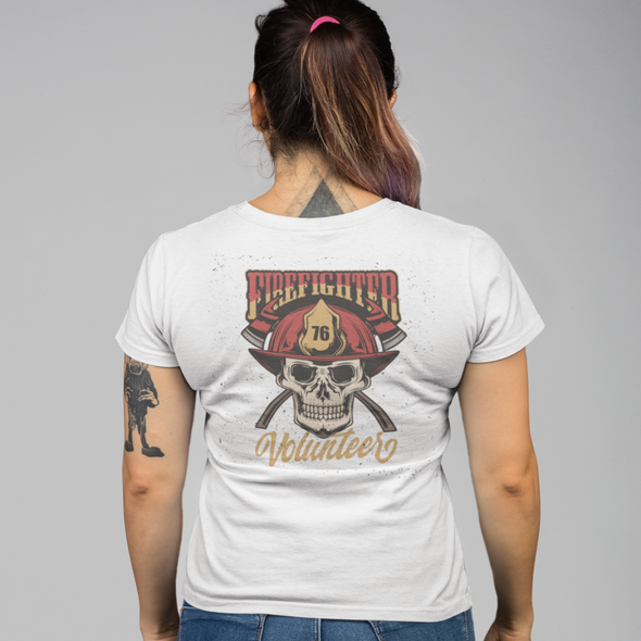 Fire Fighter Skull Unisex T-Shirts