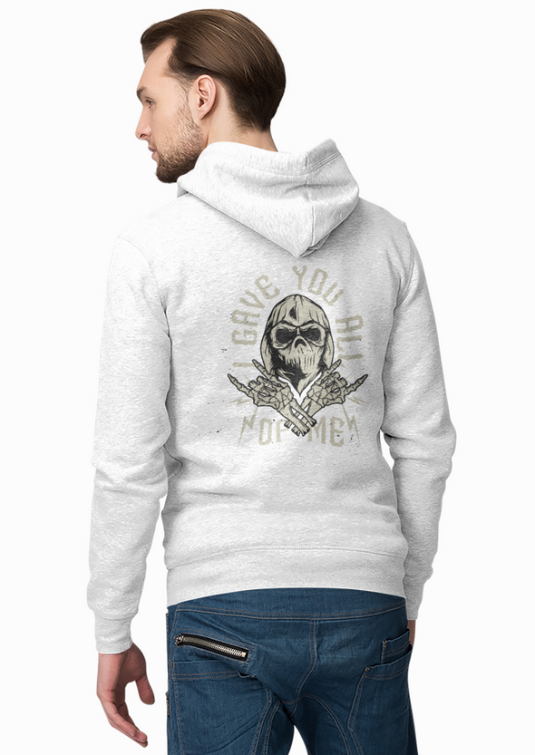 Unisex Skull Bandana Printed Hoodie
