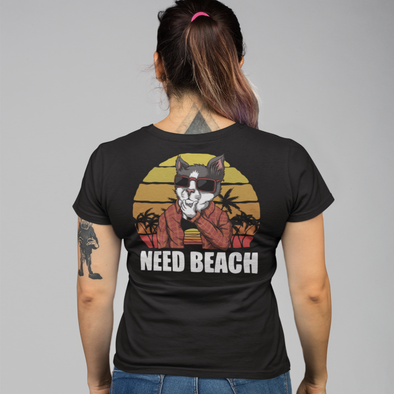 Cat Need Beach Unisex T-Shirt
