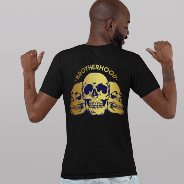 Brotherhood Gold Skull Unisex T-Shirt