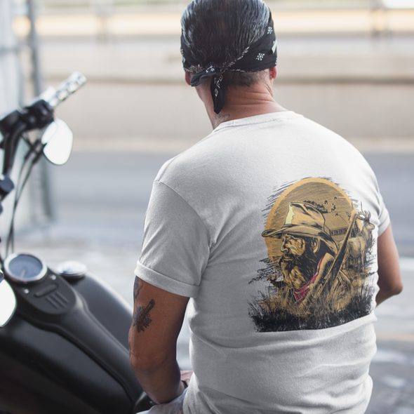 Unisex T-shirt With Hunter Print