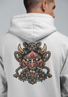 Unisex Hoodie With Raging Oni Print