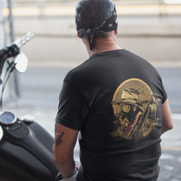 Unisex T-shirt With Hunter Print