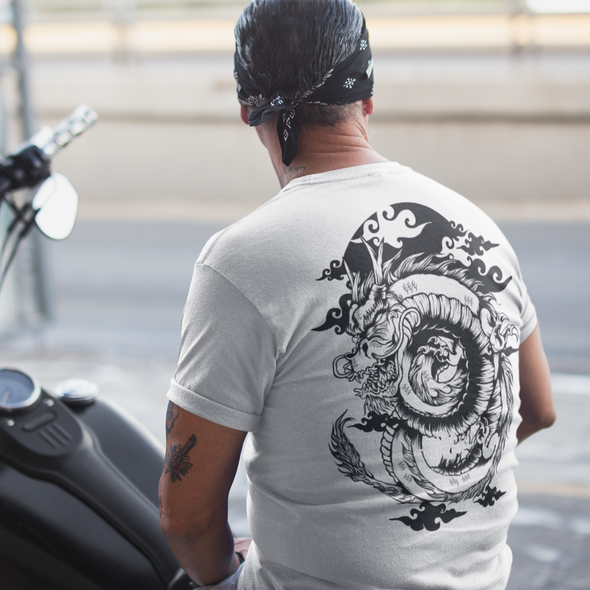 Silhouette Oriental Dragon Unisex T-shirt