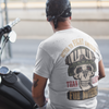 Unisex T-shirt With Soldier Skull Helmet Print