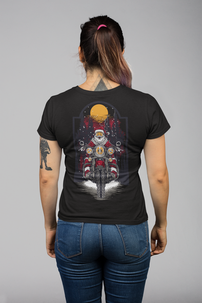 Santa Claus Motor Printed Unisex T-shirt