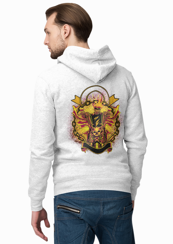 Unisex Motor Printed Hoodie