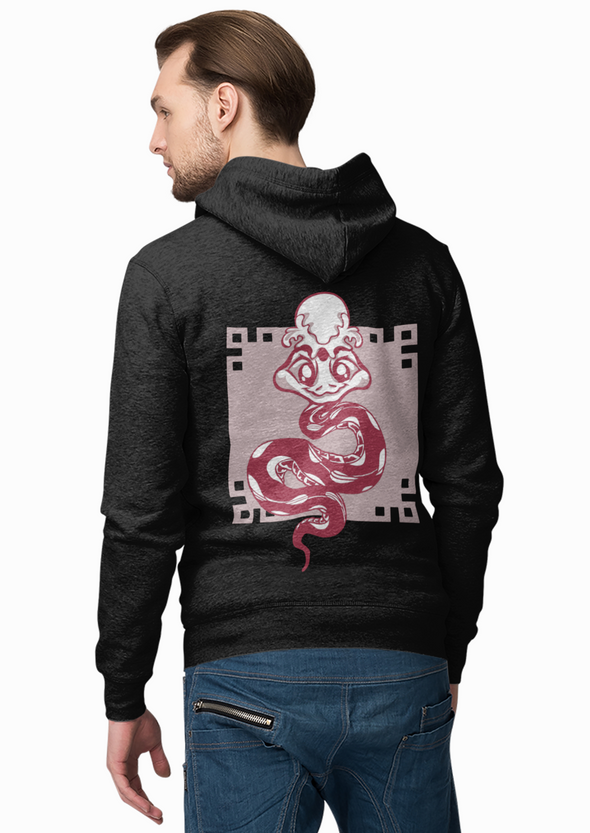 Unisex Snake Printed Hoodie