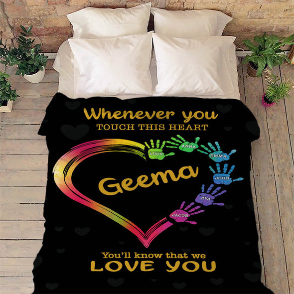 Personalized Blanket ™ For Nana/Grandma/Mom