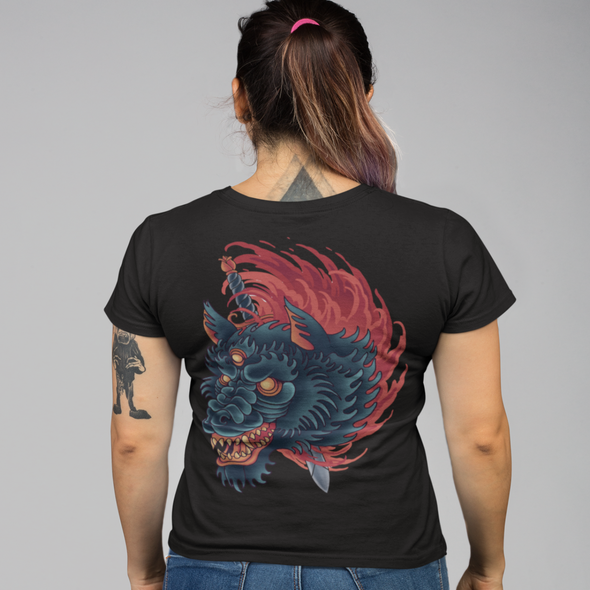 Slaughter Head Angry Wolf Tattoo Unisex T-Shirt