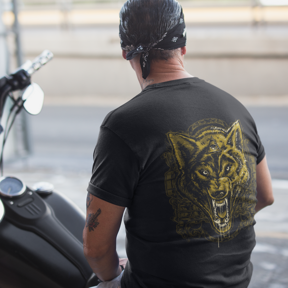 Unisex T-shirt With Wolf Print
