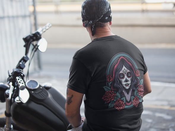 Dia De Los Muertos Girl Roses Unisex T-shirt