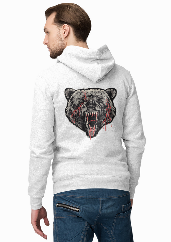 Unisex Bear Printed Hoodie