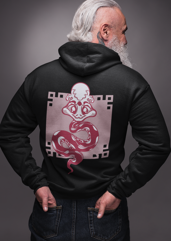 Unisex Snake Printed Hoodie