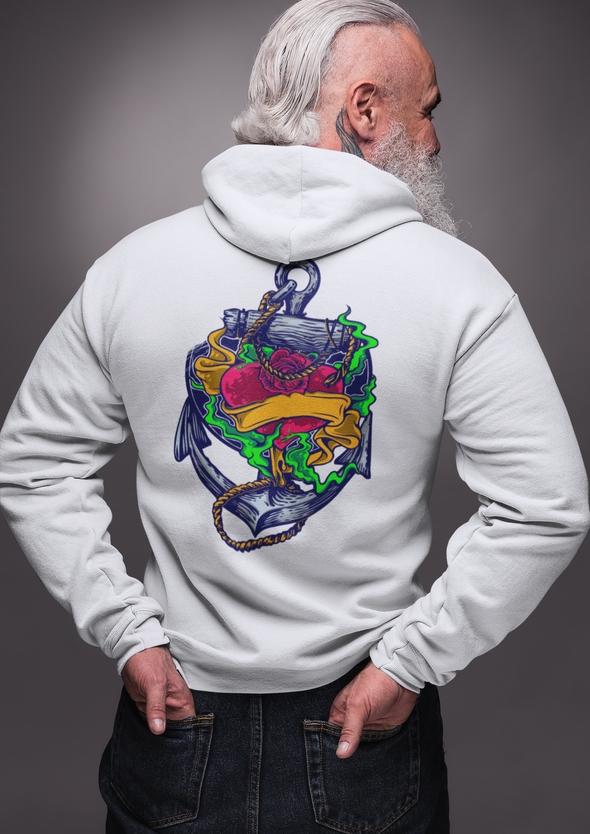 Unisex Heart Printed Hoodie