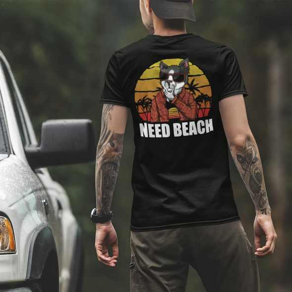 Cat Need Beach Unisex T-Shirt