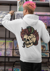 Snake And Skull Print Hoodie