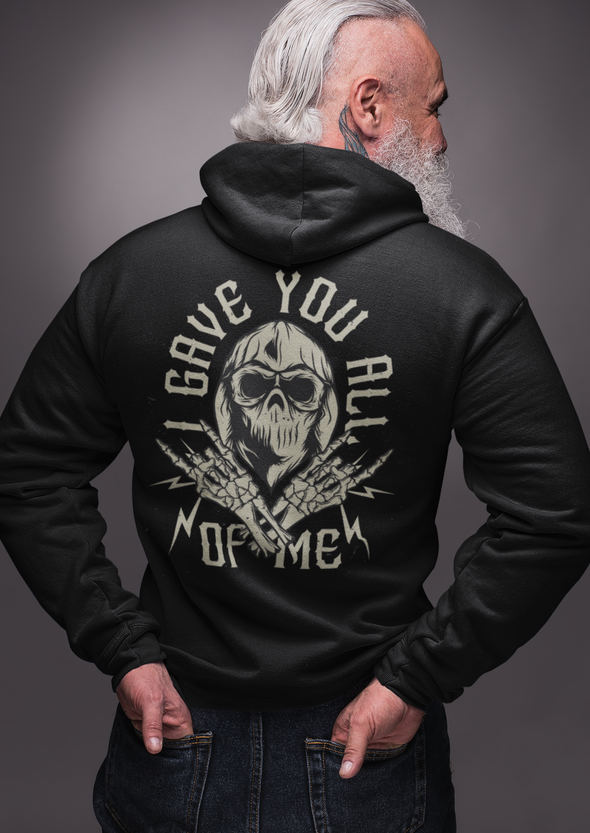 Unisex Skull Bandana Printed Hoodie