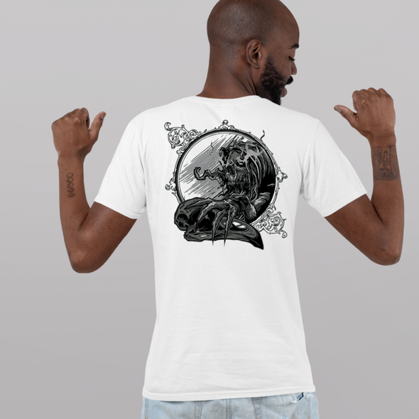Black Skull Print Unisex T-shirt