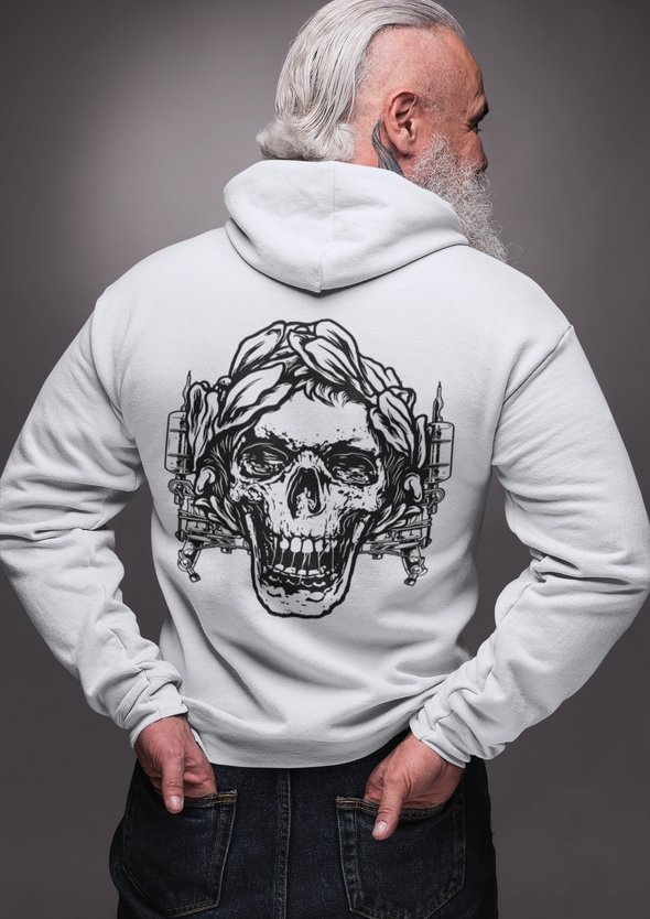Skull Tattoo Printed Unisex Hoodie