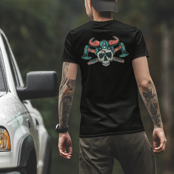 Black & White T-Shirt With Asgaard Print