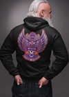 Unisex Owl Mystical with Skull Printed Hoodie