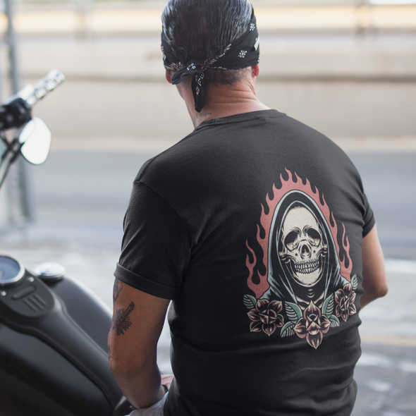 Burning Grim Unisex T-shirt