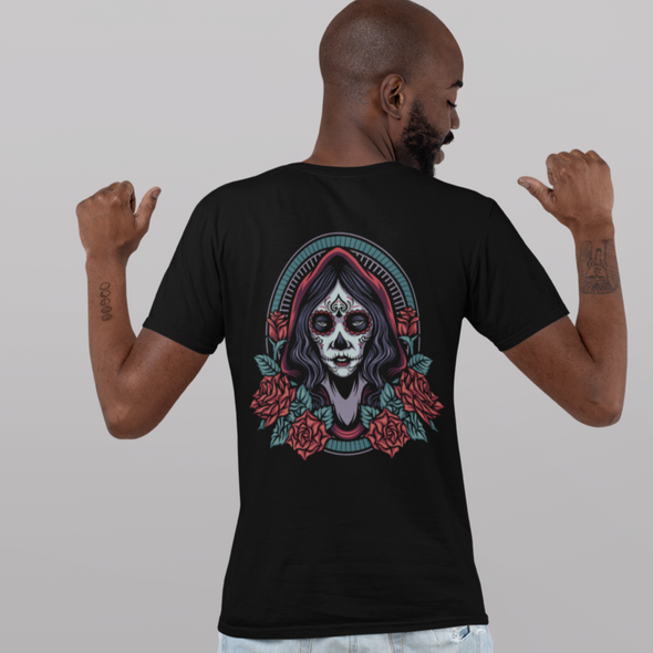 Dia De Los Muertos Girl Roses Unisex T-Shirt
