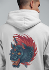 Slaughter Head Angry Wolf Tattoo Printed Hoodie