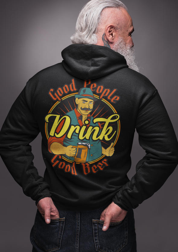 Good People Drink Good Beer Unisex Printed Hoodie