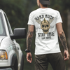 Unisex T-shirt With Fingers Rock Gesture Skull