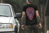 Unisex T-shirt With King Owl Colorful Ornaments