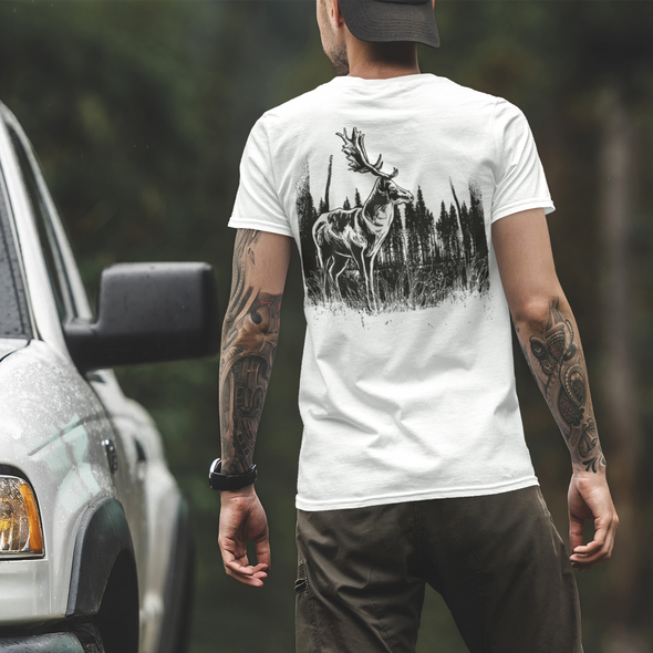Deer Vintage Printed Unisex T-shirt