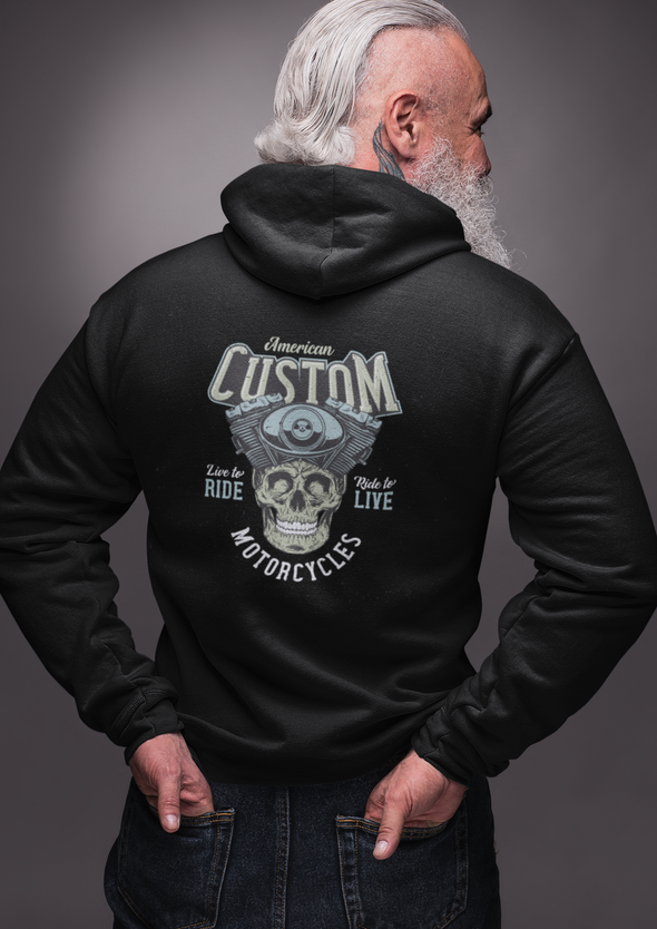 Motocross Rider Biker Printed Hoodie