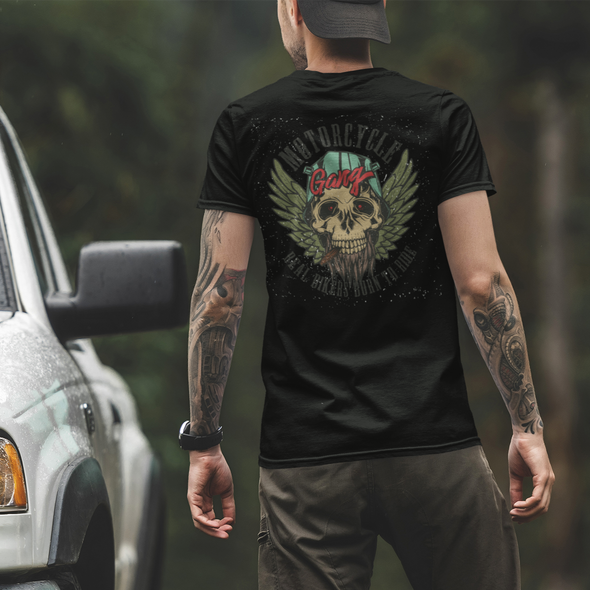 Motocross Skull Biker Unisex T-shirt