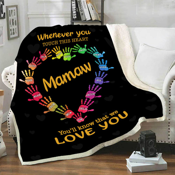 Personalized Blanket ™ For Nana/Grandma/Mom