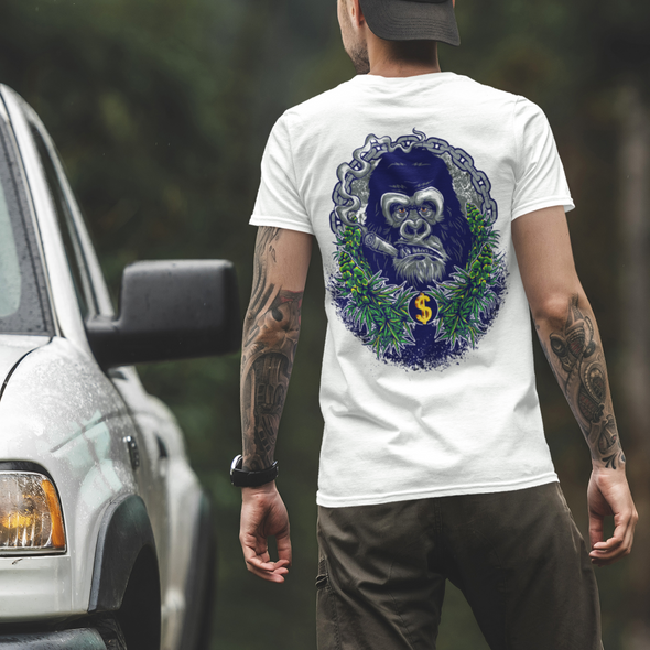 White Gorilla Printed Unisex T-shirt