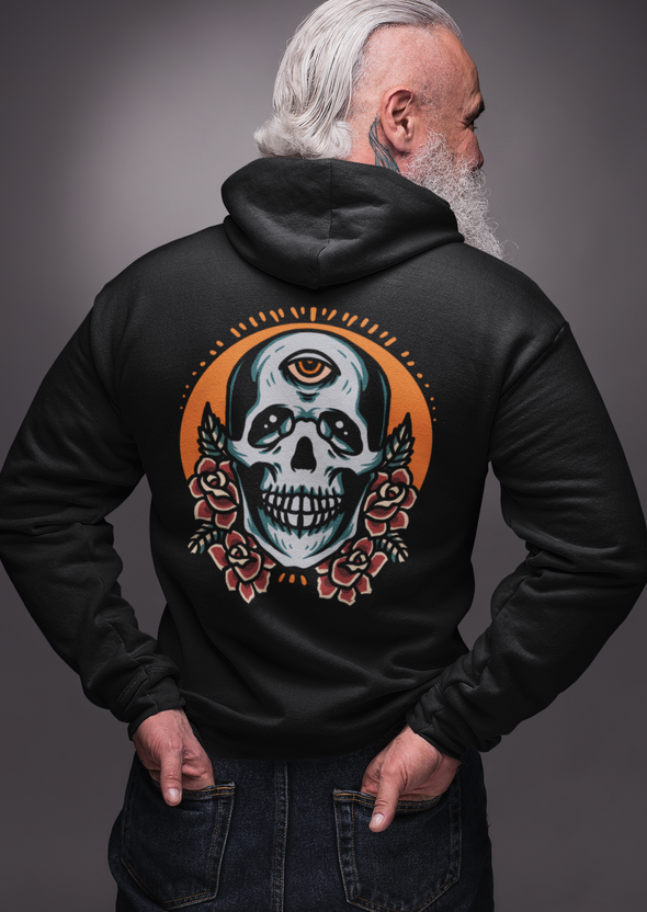 Skull and Roses Unisex Hoodie